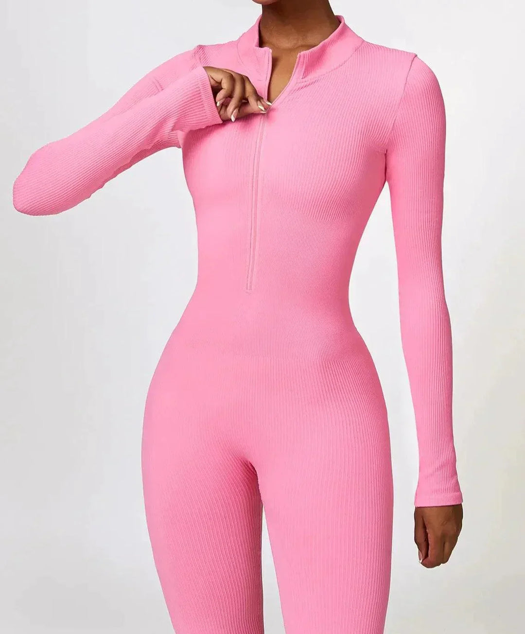 Damen Jumpsuit Langarm Einteiler Sportlich Bequem-Luzern Mode