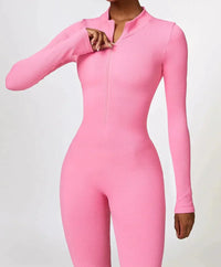 Damen Jumpsuit Langarm Einteiler Sportlich Bequem-Luzern Mode