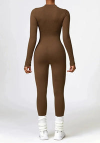 Damen Jumpsuit Langarm Einteiler Sportlich Bequem-Luzern Mode
