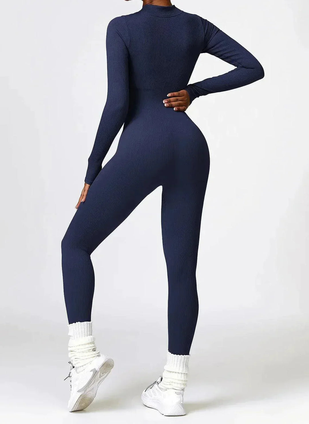 Damen Jumpsuit Langarm Einteiler Sportlich Bequem-Luzern Mode