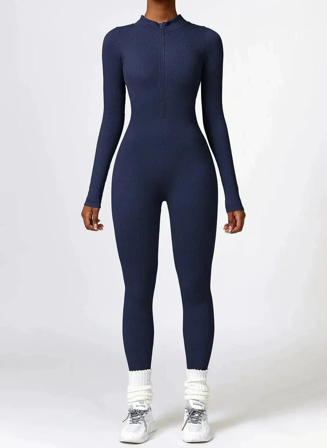 Damen Jumpsuit Langarm Einteiler Sportlich Bequem-Luzern Mode