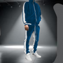 Herren Trainingsanzug Sportbekleidung Jogginganzug Set-Königsblau-S-Luzern Mode