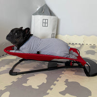 Schaukelstuhl für Hunde | Komfortabel | Beruhigend | Robust | Luxuriös-Rot-Luzern Mode