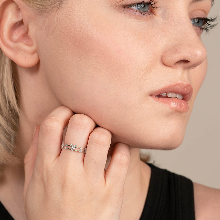 Damen-Schmetterlings-Ring | Verstellbar Silber Gold Langlebig Stilvoll Einzigartig-Luzern Mode