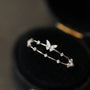 Damen-Schmetterlings-Ring | Verstellbar Silber Gold Langlebig Stilvoll Einzigartig-Silber-Luzern Mode