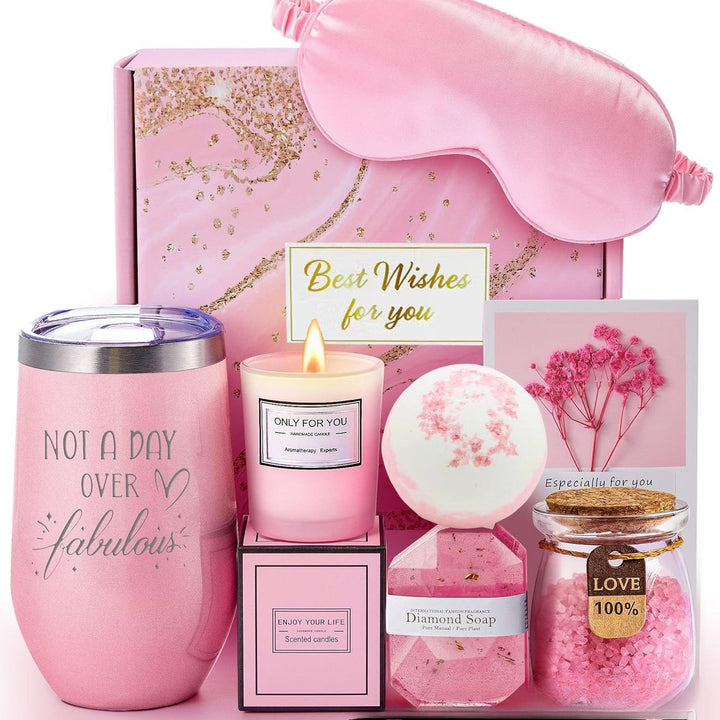 Luxus Badegeschenkset | Vielseitig Beruhigend Aromatherapie Maske-Rosa-Luzern Mode
