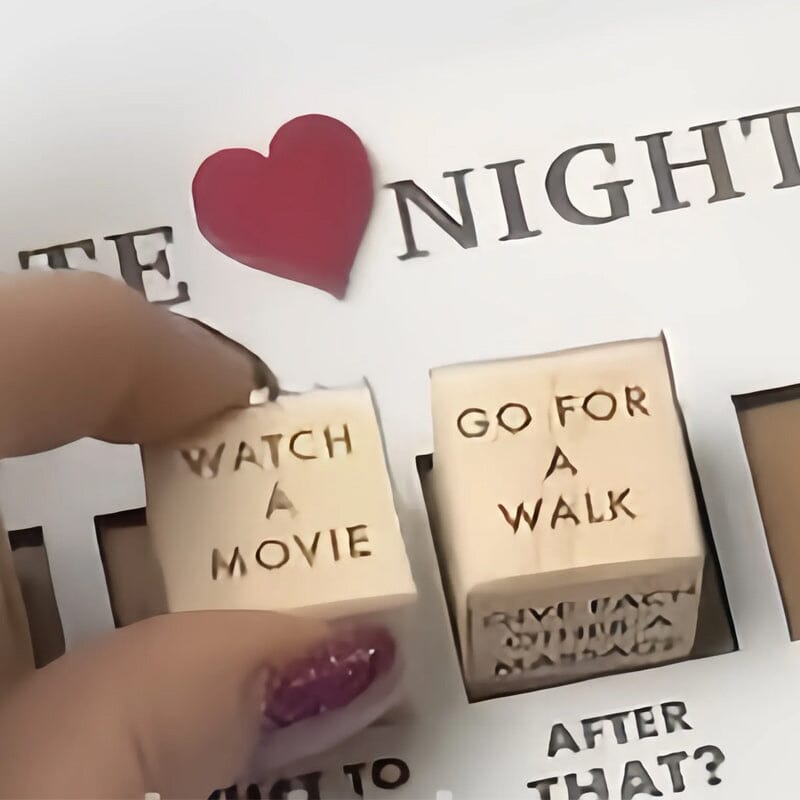 Date-Ideen Würfelset | Holz | Kreativ | Gemütlicher Abend-Luzern Mode
