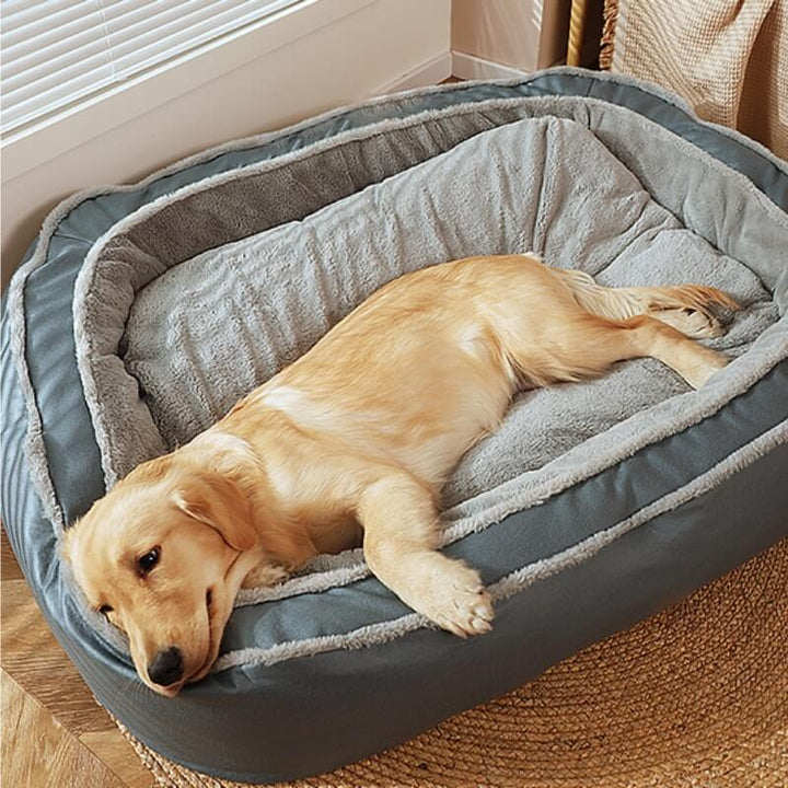 Hundebett | Unterstützend | Abnehmbarer Bezug | Bequem-Luzern Mode