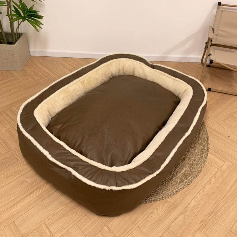 Hundebett | Unterstützend | Abnehmbarer Bezug | Bequem-Luzern Mode