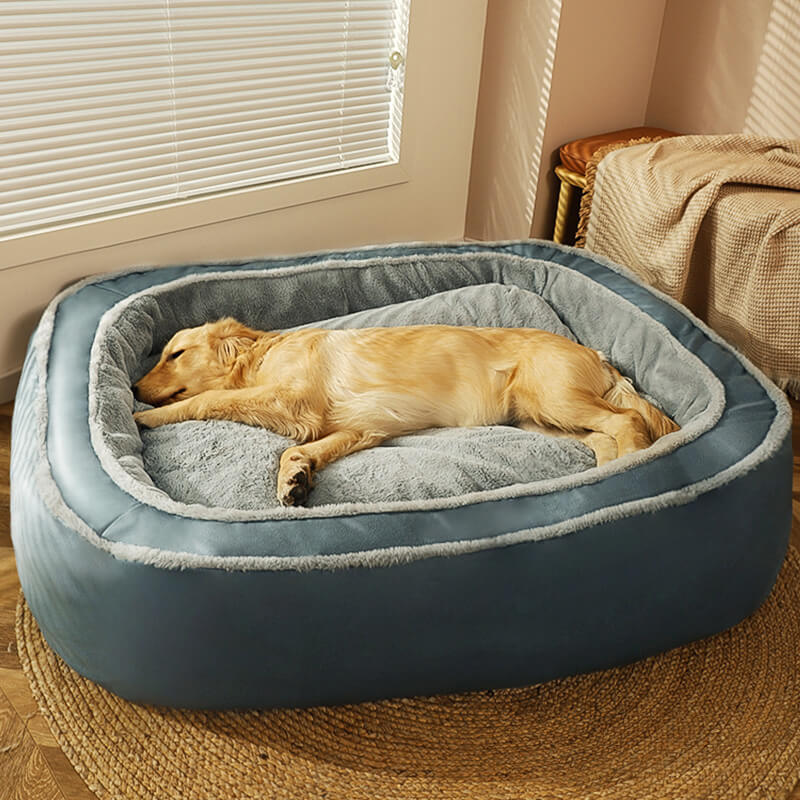 Hundebett | Unterstützend | Abnehmbarer Bezug | Bequem-Luzern Mode