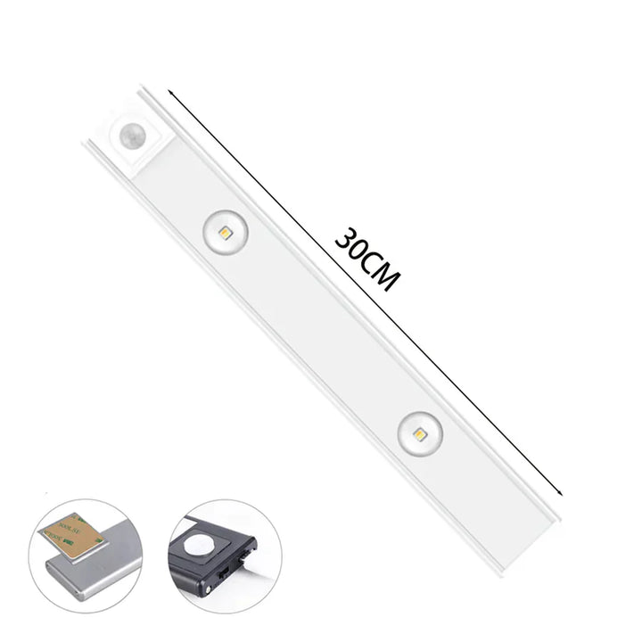 LED Schranklicht | Nachhaltig Sensor Praktisch Kabellos Vielseitig Dimmbar-30 cm-Schwarz-Luzern Mode