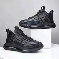 Luftkissen Sneaker für Damen und Herren - Bequem & Atmungsaktiv-39-Schwarz-Luzern Mode