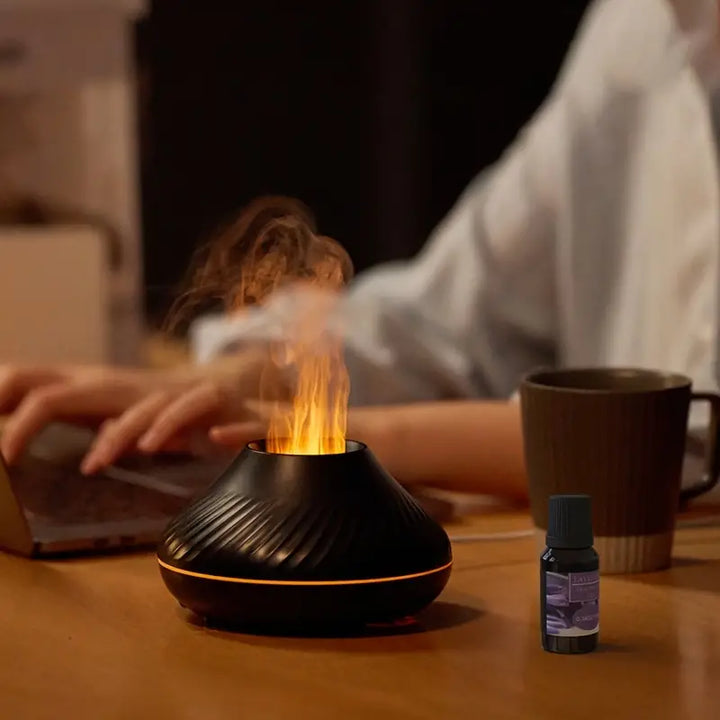 Aromadiffuser | Luxus Stilvoll Vielseitig Beruhigend Flammeneffekt USB-Luzern Mode