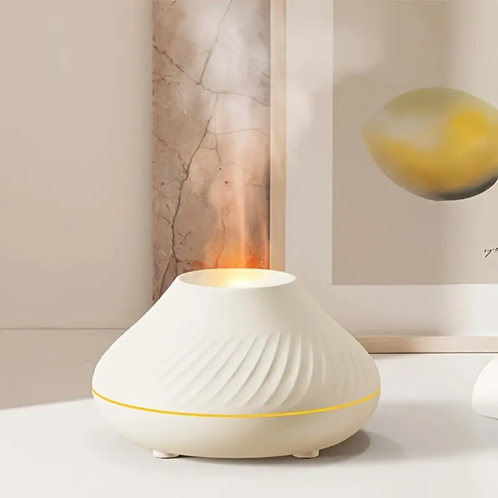 Aromadiffuser | Luxus Stilvoll Vielseitig Beruhigend Flammeneffekt USB-Weiß-Luzern Mode