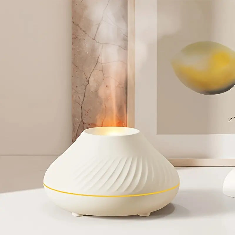 Aromadiffuser | Luxus Stilvoll Vielseitig Beruhigend Flammeneffekt USB-Weiß-Luzern Mode