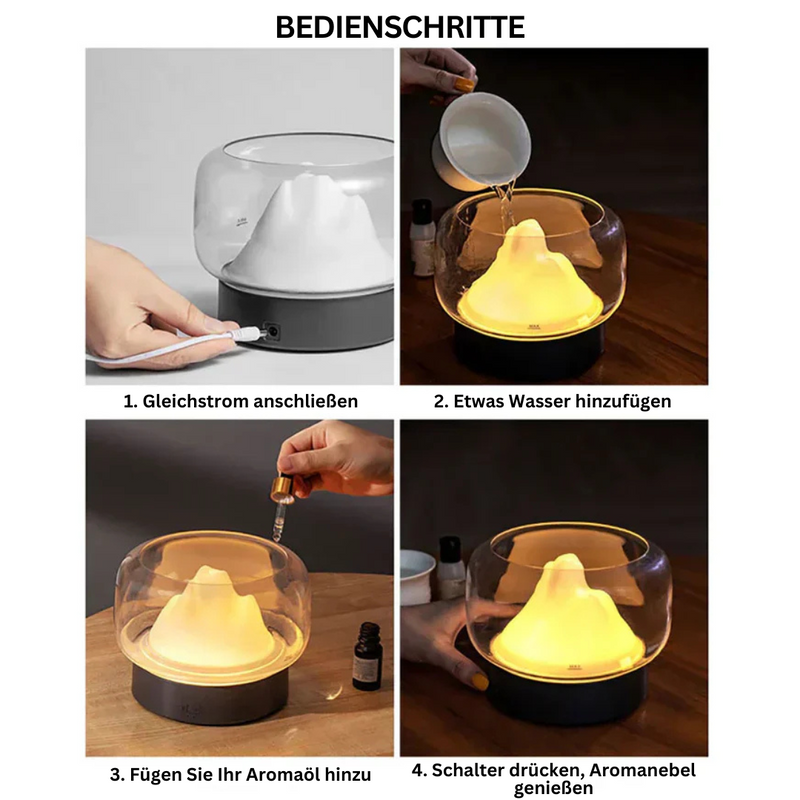 Aromadiffuser | LED Stilvoll Stimmungsvolles Design Beruhigend Einzigartig Vielseitig-Luzern Mode