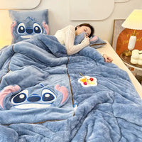 Cartoon-Decken- und Kissen-Set | Weich | Fleece | Warm | Decke | Kissen-Luzern Mode