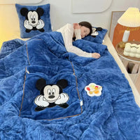 Cartoon-Decken- und Kissen-Set | Weich | Fleece | Warm | Decke | Kissen-Luzern Mode