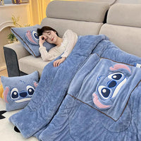 Cartoon-Decken- und Kissen-Set | Weich | Fleece | Warm | Decke | Kissen-Luzern Mode