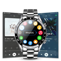 Herren Smartwatch | Luxus | Edelstahl-Armband | Magnetisches Laden | Bluetooth-Luzern Mode