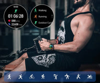 Herren Smartwatch | Luxus | Edelstahl-Armband | Magnetisches Laden | Bluetooth-Luzern Mode