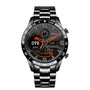 Herren Smartwatch | Luxus | Edelstahl-Armband | Magnetisches Laden | Bluetooth-Schwarz 40 mm-Luzern Mode