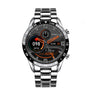 Herren Smartwatch | Luxus | Edelstahl-Armband | Magnetisches Laden | Bluetooth-Silber 40 mm-Luzern Mode