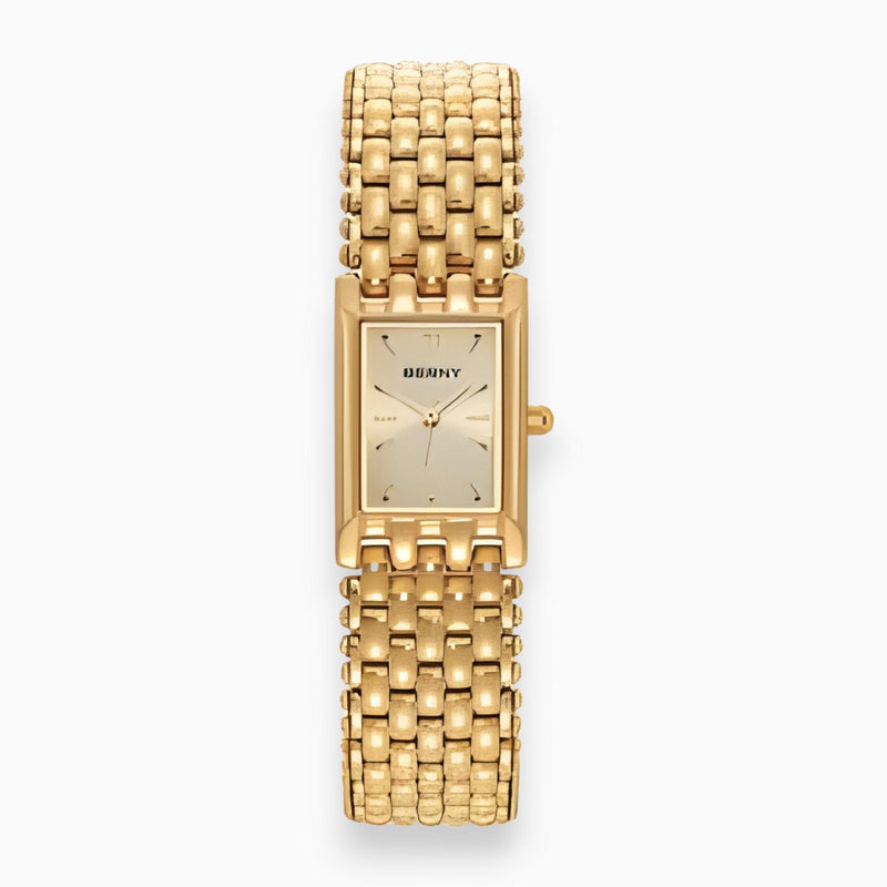 Luxus Damenarmbanduhr mit rechteckigem Zifferblatt kaufen-Gold-Luzern Mode