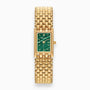 Luxus Damenarmbanduhr mit rechteckigem Zifferblatt kaufen-Grün-Luzern Mode