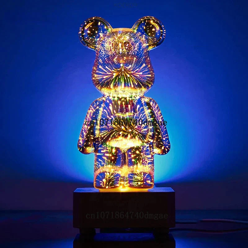 Kinder Nachtlampe | Bär Niedlich Einzigartig Mehrfarbige Feuerwerksprojektion-Luzern Mode