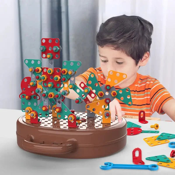 Bauspielzeug | Bohrer Lernspielzeug Langlebig Montessori Kreativ Vielseitig-Luzern Mode