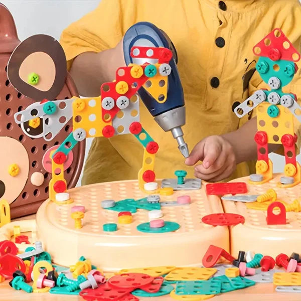 Bauspielzeug | Bohrer Lernspielzeug Langlebig Montessori Kreativ Vielseitig-Luzern Mode