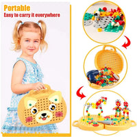 Bauspielzeug | Bohrer Lernspielzeug Langlebig Montessori Kreativ Vielseitig-Luzern Mode