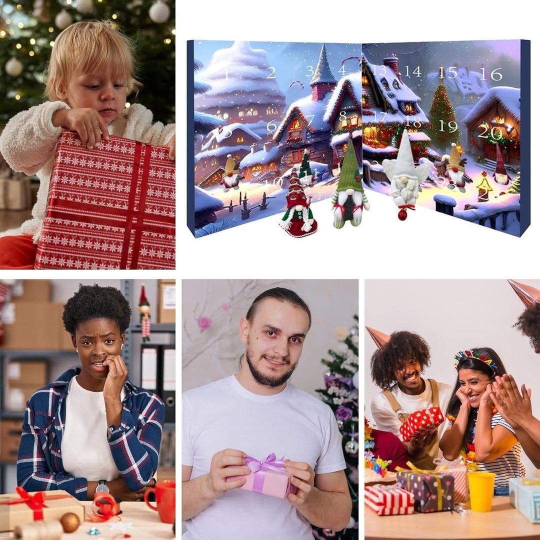 Weihnachts-Adventskalender 2024 | Elfen Countdown Niedlich Einzigartig Stimmungsvolll-Luzern Mode