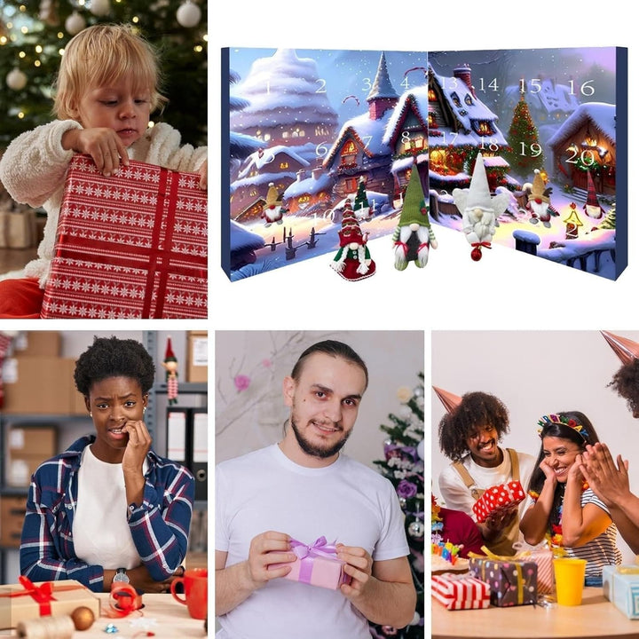 Weihnachts-Adventskalender 2024 | Elfen Countdown Niedlich Einzigartig Stimmungsvolll-Luzern Mode