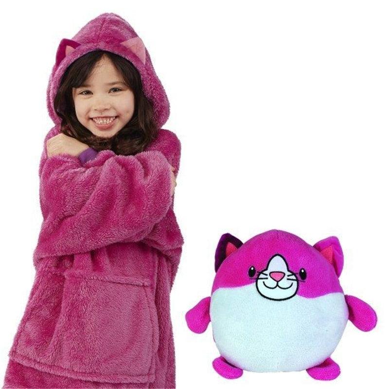 Kapuzenpullover Kinder Koala Design - Kuscheliger Hoodie-Rosa + Blau-Luzern Mode