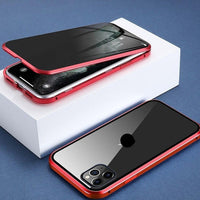iPhone-Hülle | Sichtschutz | Abnehmbarer Bildschirm | Magnetisch-Rot-iPhone XS Max-Luzern Mode