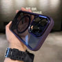 iPhone Schutzhülle | Magnetisch | Acryl | Silikon | Robust | Getönt-Dunkellila-iPhone 16-Luzern Mode