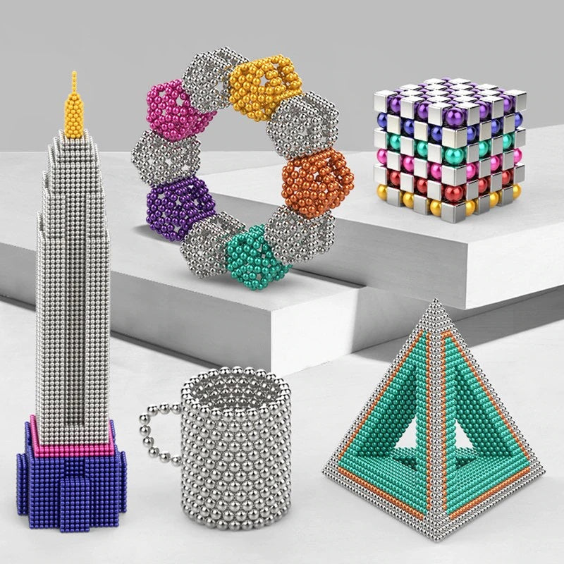 Magnetische Bauset | Kugeln 216-teilig Langlebig Vielseitig Kreativ-Luzern Mode