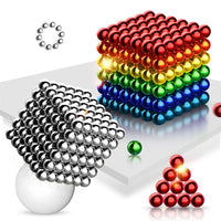 Magnetische Kugeln | Bauen Spielzeug Kreativ Interaktiv Langlebig-Silber-Luzern Mode