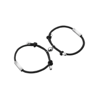 Liebesarmband-Set | 2-teilig Magnetisch Stilvoll Langlebig Silber Einzigartig-Luzern Mode