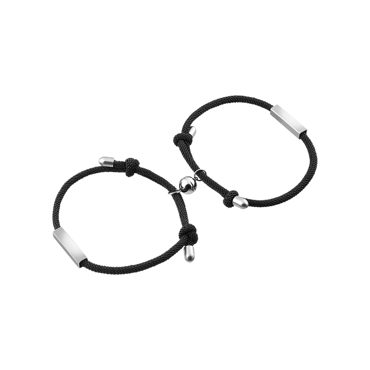 Liebesarmband-Set | 2-teilig Magnetisch Stilvoll Langlebig Silber Einzigartig-Luzern Mode