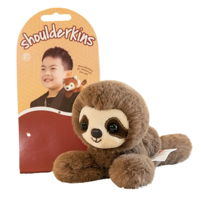 Schouder Knuffel | Dieren Magnetisch Duurzaam Schattig Uniek Zacht-Faultier-Luzern Mode