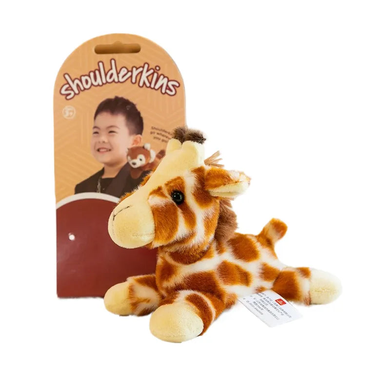 Schouder Knuffel | Dieren Magnetisch Duurzaam Schattig Uniek Zacht-Giraffe-Luzern Mode