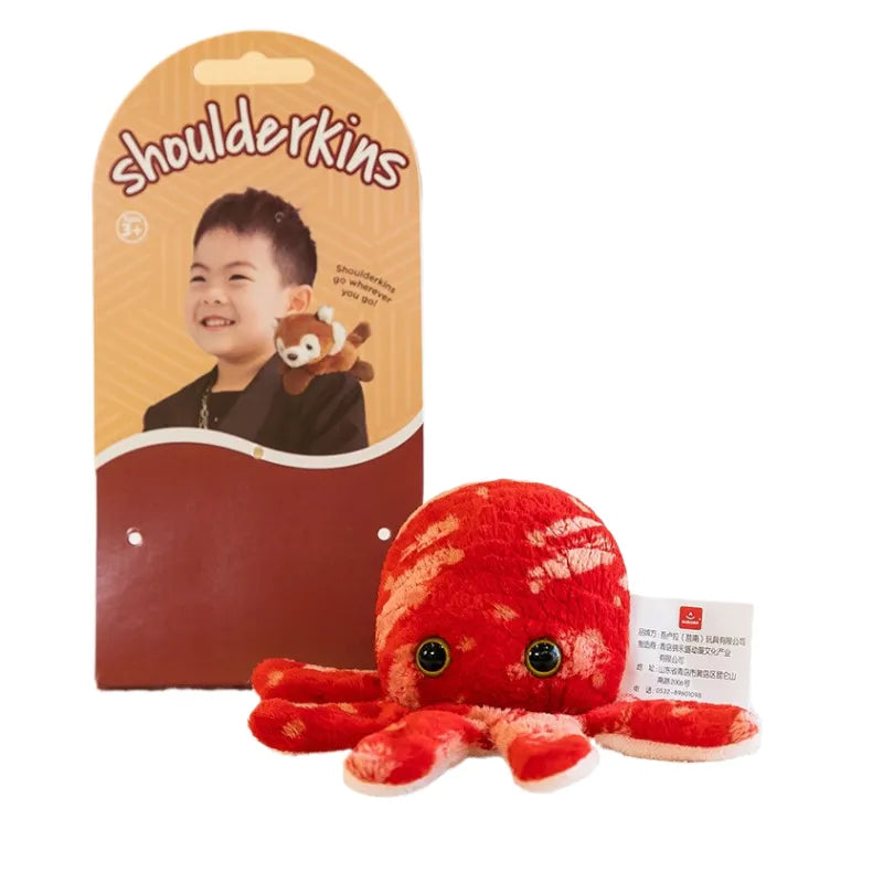 Schouder Knuffel | Dieren Magnetisch Duurzaam Schattig Uniek Zacht-Oktopus-Luzern Mode