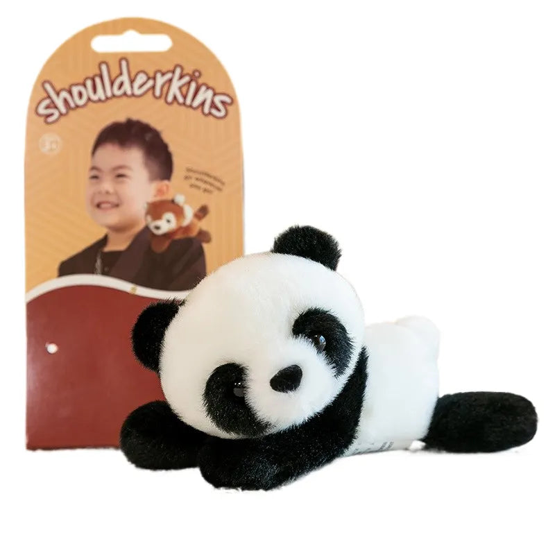 Schouder Knuffel | Dieren Magnetisch Duurzaam Schattig Uniek Zacht-Panda-Luzern Mode