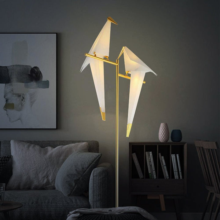 LED Vogellampe | Vielseitig Einzigartig Kunstvoll Modern Magnetisch Origami-Doppellampe-Luzern Mode