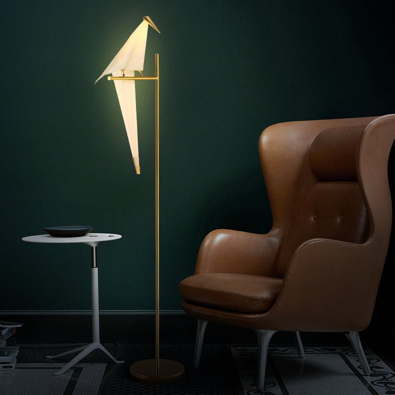 LED Vogellampe | Vielseitig Einzigartig Kunstvoll Modern Magnetisch Origami-Stehlampe-Luzern Mode