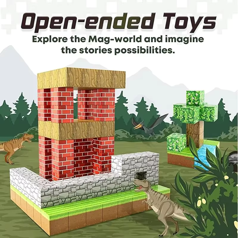 Magnetisches Spielzeug | Bauen | Minecraft | Würfel | Kreativ-Luzern Mode
