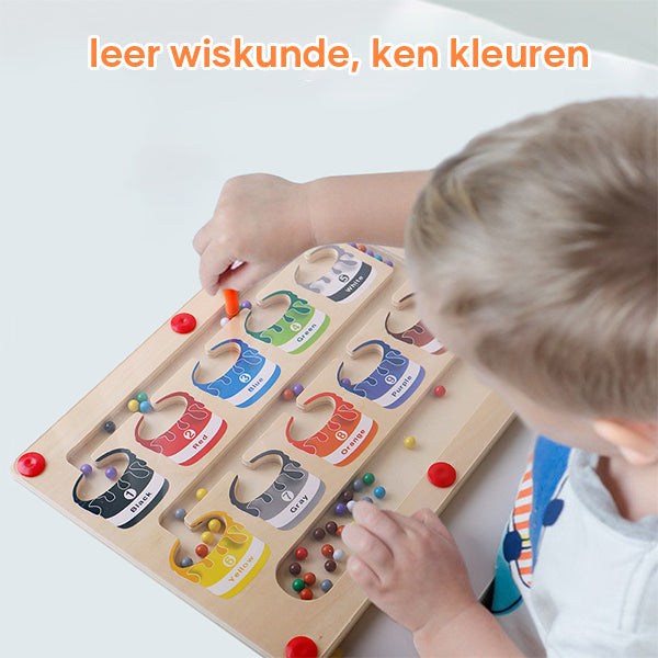 Puzzle-Spiel | Holz Magnetisch Lernspiel Labyrinth Montessori Farbenfroh-Luzern Mode